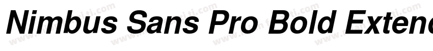 Nimbus Sans Pro Bold Extended字体转换